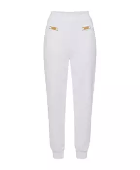 Спортивные брюки с эластичным поясом Elisabetta Franchi, белый