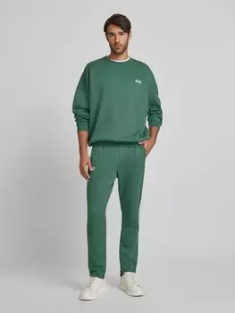 Спортивные брюки с эластичным поясом и логотипом, модель «DOVEN» American Vintage, темно-зеленый