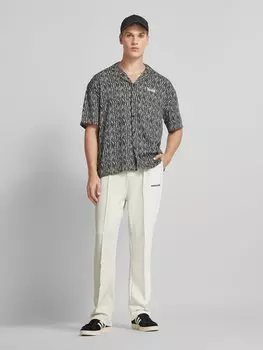 Спортивные брюки с эластичным поясом и вышитым логотипом Pegador, кремовый