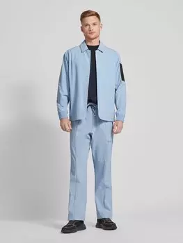 Спортивные брюки с эластичным поясом модель «Лига» BOSS Green, светло-голубой