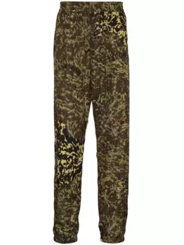 Спортивные брюки с анималистичным принтом и логотипом 4G Givenchy, коричневый