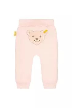 Спортивные брюки с аппликацией в виде плюшевого мишки Steiff, розовый