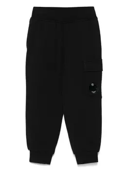 Спортивные брюки с декором Lens C.P. Company Kids, черный