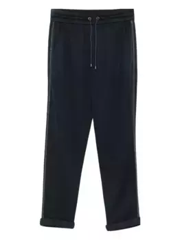 Спортивные брюки с декором Monili Brunello Cucinelli, синий