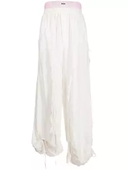 Спортивные брюки с двойным поясом Natasha Zinko, белый