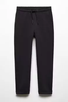 Спортивные брюки с галстуком Mango, черный