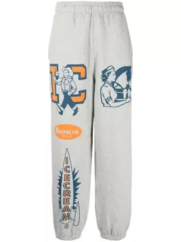 Спортивные брюки с графическим принтом логотипа ICECREAM, серый