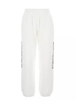 Спортивные брюки с графическим принтом PINKO, белый