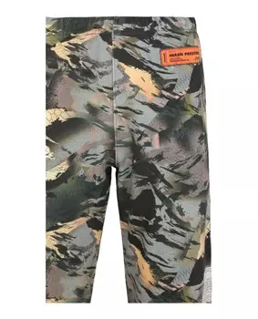 Спортивные брюки с камуфляжным рисунком и графическим принтом Heron Preston, зеленый