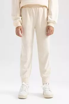 Спортивные брюки с карманами Defacto, белый