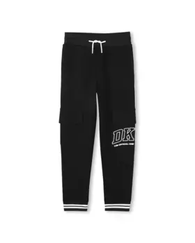 Спортивные брюки с карманами-карго и кулиской DKNY, чёрный