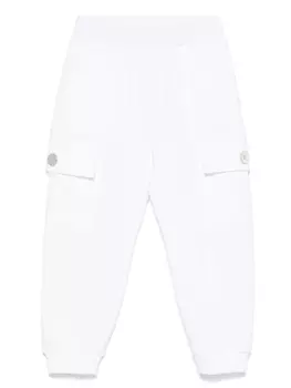 Спортивные брюки с карманами карго Monnalisa, белый