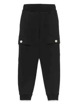 Спортивные брюки с карманами карго Monnalisa, черный