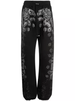 Спортивные брюки с кристаллами AMIRI, черный