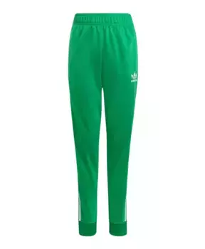 Спортивные брюки с культовыми полосками Adidas Originals, зеленый