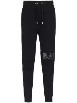 Спортивные брюки с кулиской BALMAIN, черный