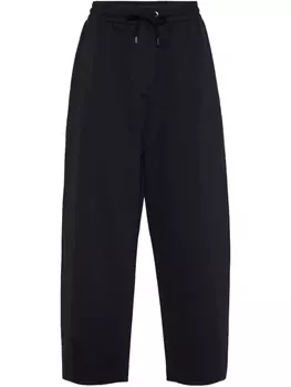 Спортивные брюки с кулиской Brunello Cucinelli, черный