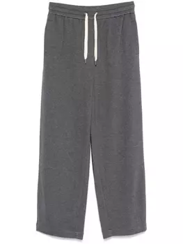 Спортивные брюки с кулиской Brunello Cucinelli, серый