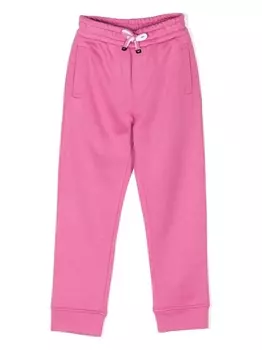 Спортивные брюки с кулиской и логотипом Emporio Armani Kids, розовый