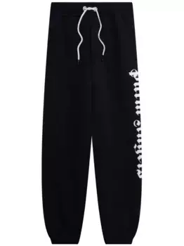 Спортивные брюки с кулиской и логотипом PALM ANGELS, черный