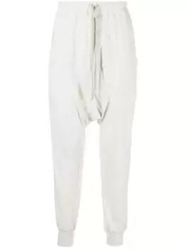 Спортивные брюки с кулиской и низким шаговым швом Rick Owens DRKSHDW, серый