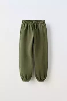 Спортивные брюки с линками ZARA, хаки