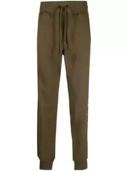 Спортивные брюки с логотипами на лампасах Versace Jeans Couture, зеленый