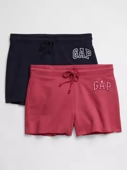 Спортивные брюки с логотипом, 2 шт. Gap, мультиколор