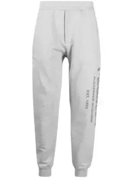 Спортивные брюки с логотипом Alexander McQueen, серый
