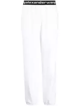 Спортивные брюки с логотипом Alexander Wang, белый