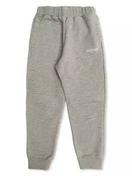 Спортивные брюки с логотипом Balmain Kids, серый