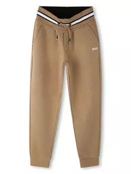 Спортивные брюки с логотипом BOSS Kidswear, серый
