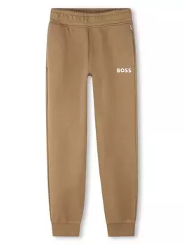 Спортивные брюки с логотипом BOSS Kidswear, серый