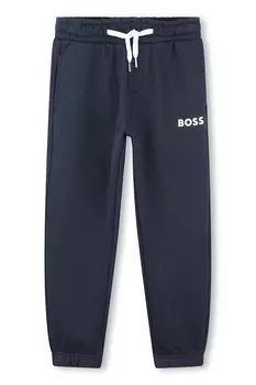Спортивные брюки с логотипом Boss Kidswear, синий