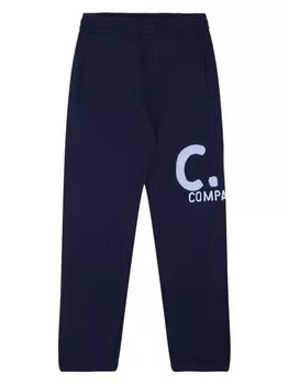 Спортивные брюки с логотипом CP Company Kids C.P. Company Kids, синий