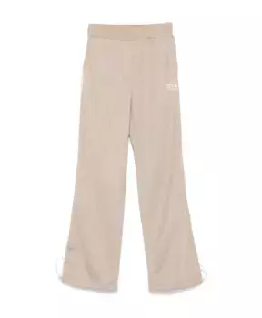 Спортивные брюки с логотипом для женщин Golden Goose, бежевый