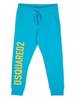 Спортивные брюки с логотипом Dsquared2 Kids, синий
