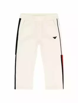 Спортивные брюки с логотипом EMPORIO ARMANI, белый