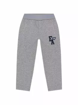 Спортивные брюки с логотипом EMPORIO ARMANI, серый