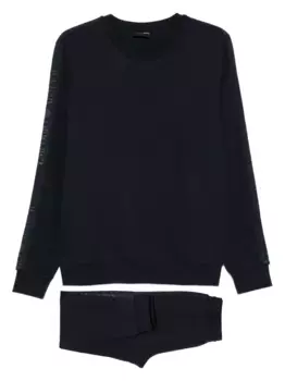 Спортивные брюки с логотипом EMPORIO ARMANI, синий