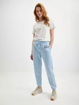 Спортивные брюки с логотипом и флисом Gap, синий