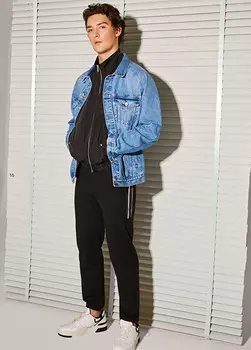 Спортивные брюки с логотипом и кулиской на талии. Academia, черный