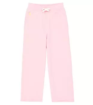 Спортивные брюки с логотипом из смесового хлопка Polo Ralph Lauren, розовый