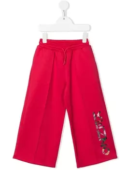 Спортивные брюки с логотипом Kenzo Kids, розовый