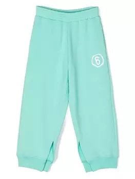Спортивные брюки с логотипом MM6 Maison Margiela Kids, зеленый
