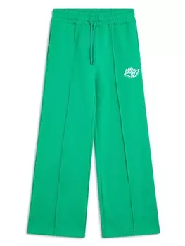 Спортивные брюки с логотипом MSGM Kids, зеленый