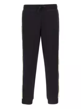Спортивные брюки с логотипом на ленте Ea7 Emporio Armani, черный