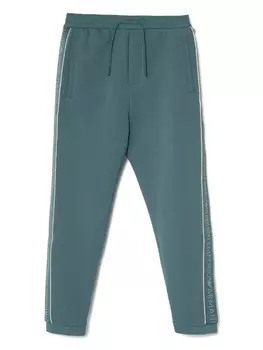 Спортивные брюки с логотипом на ленте Emporio Armani, зеленый