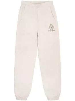 Спортивные брюки с логотипом Sporty & Rich, нейтральный цвет