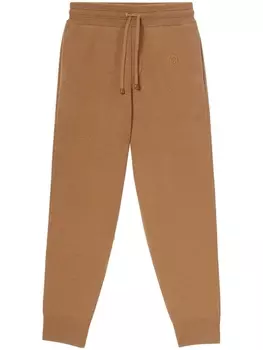 Спортивные брюки с монограммой Burberry, коричневый